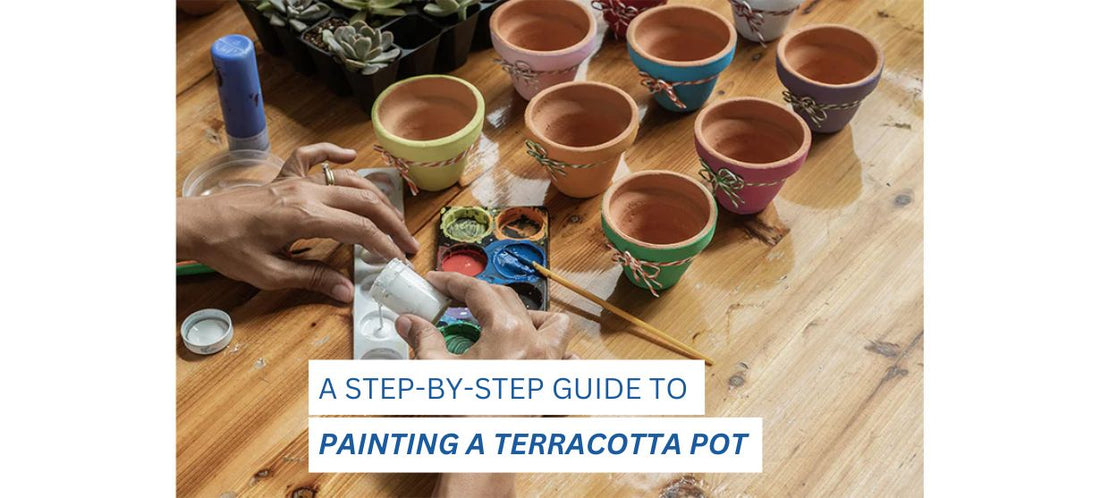 painting a terracotta pot