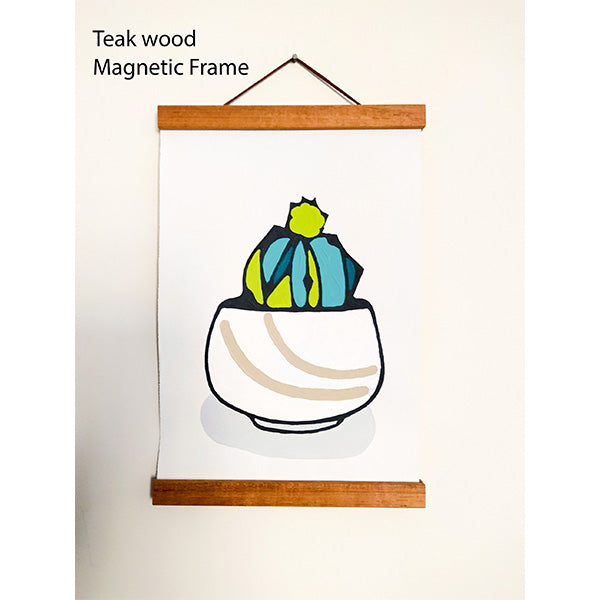  Succulent Painting by Numbers | Magnetic frame