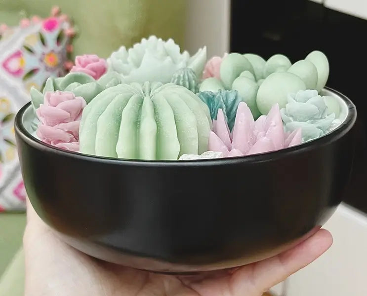 Handmade Succulent Shaped Candles