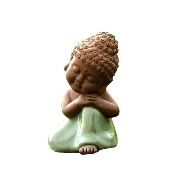 Fairy Garden Accessories Miniature Small Buddha Praying Miniature Gardening, Terrarium Supply,Miniature Garden Decor