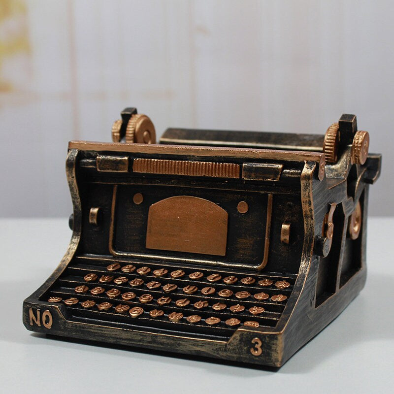 Handmade Resin Pot Typewriter