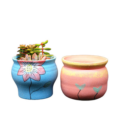 Hand Painted Pots