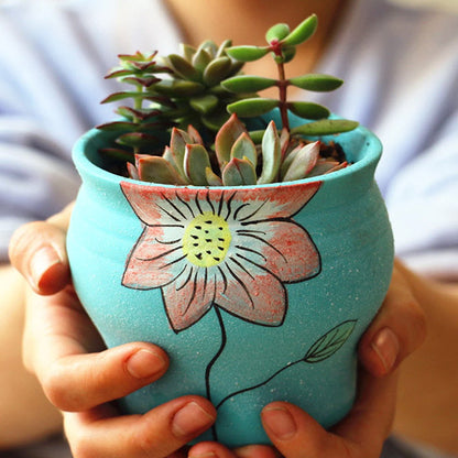 Hand Painted Pots