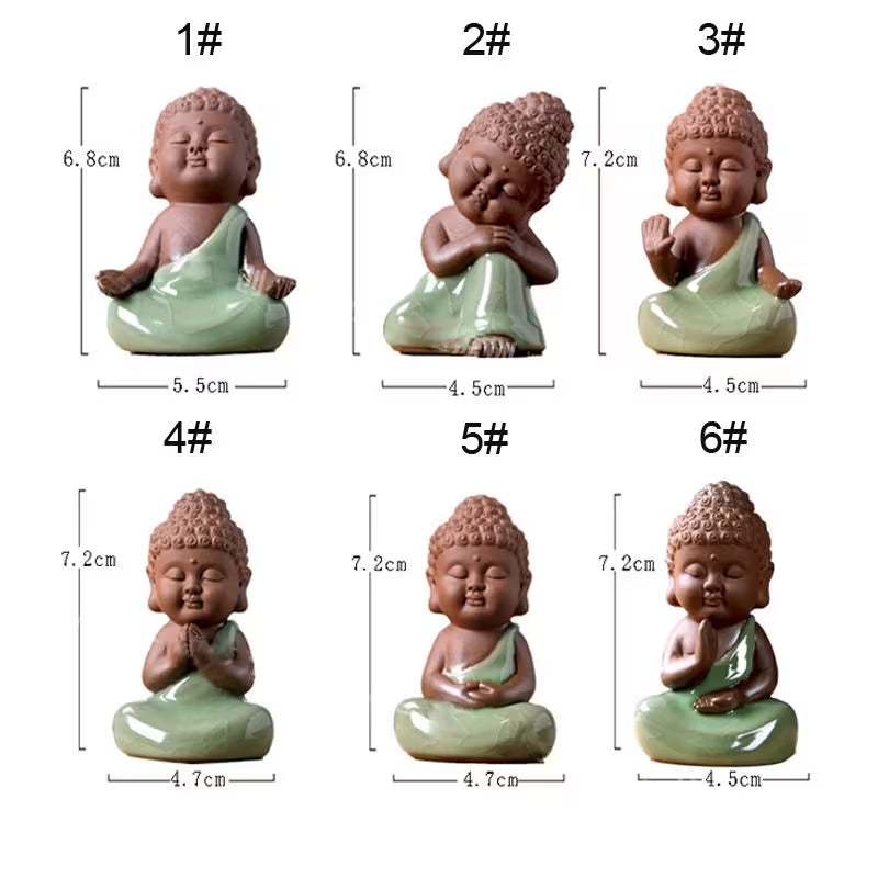 Fairy Garden Accessories Miniature Small Buddha Praying Miniature Gardening, Terrarium Supply,Miniature Garden Decor