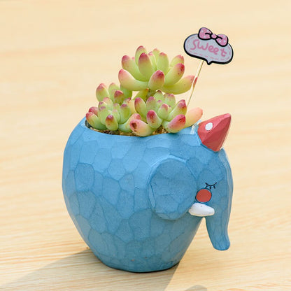 Handmade Animal Pot Resin | SUCCULENT RESIN POT