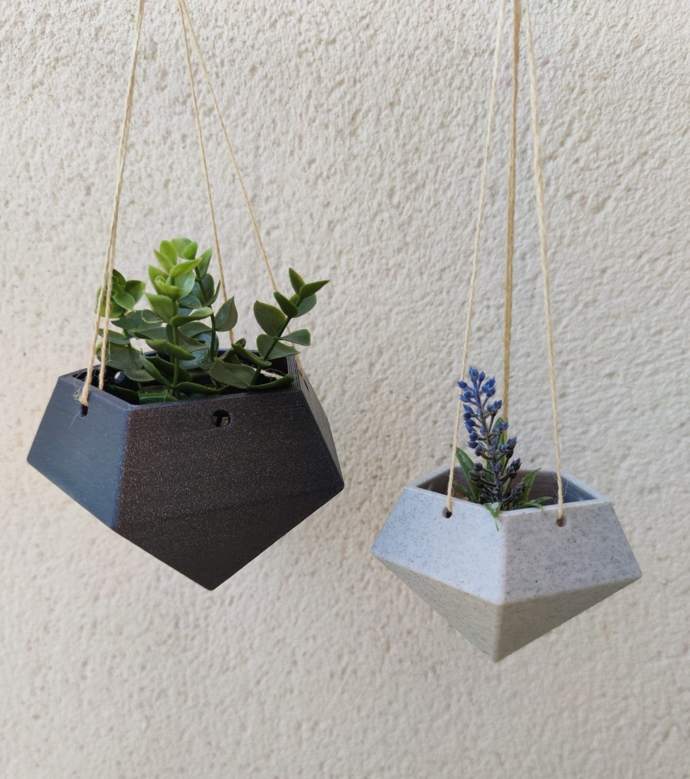 3d Printed Diamond Shaped Wall Hanging Succulents