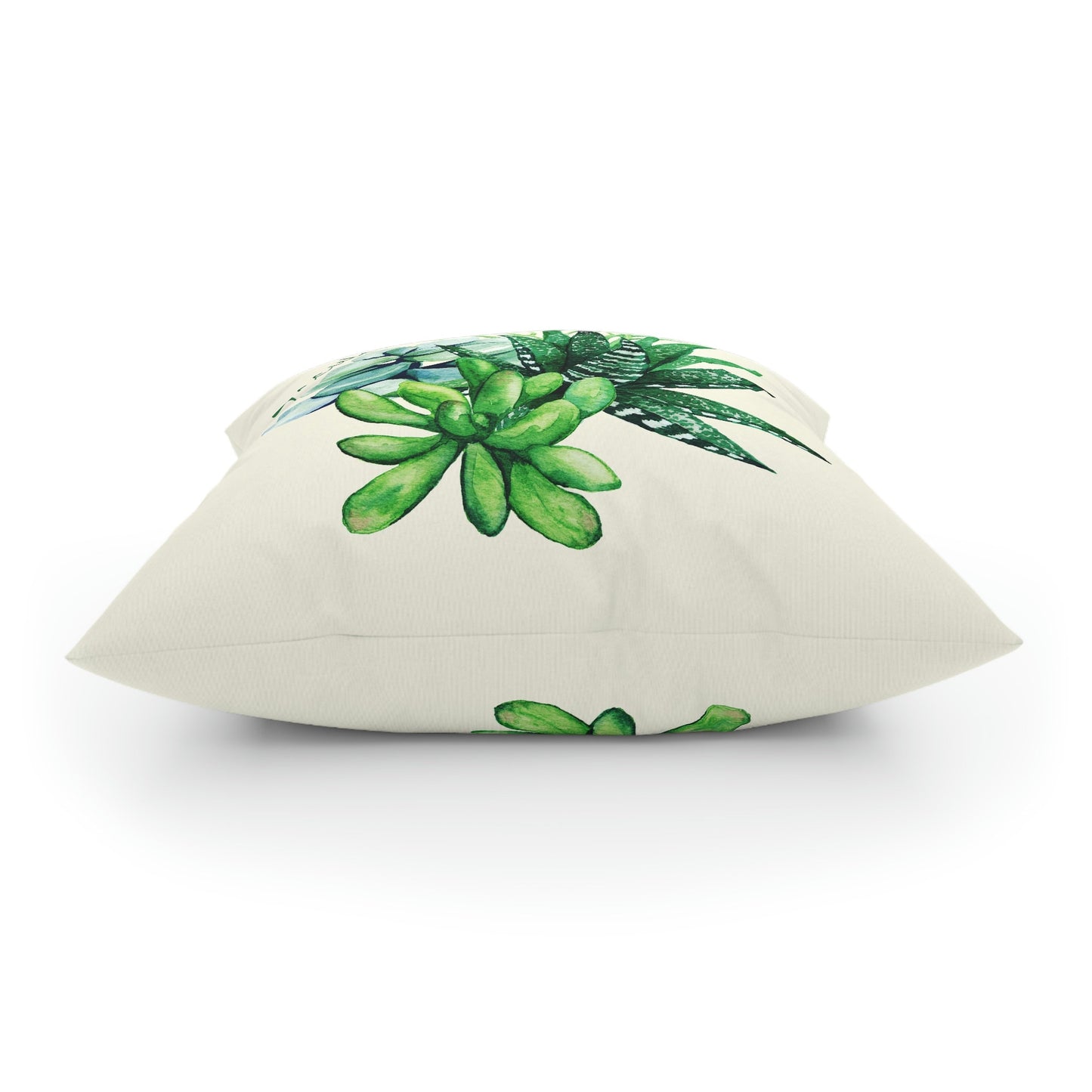 Green Succulent Pillow Home Decor